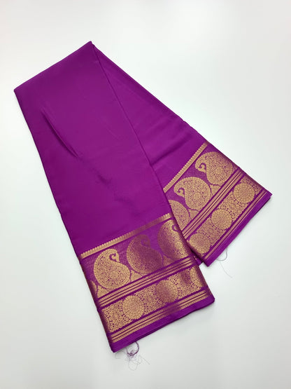 SEMI CREPE SILK SAREE - B S CHANNABASAPPA & SONS