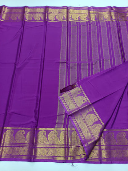 SEMI CREPE SILK SAREE - B S CHANNABASAPPA & SONS