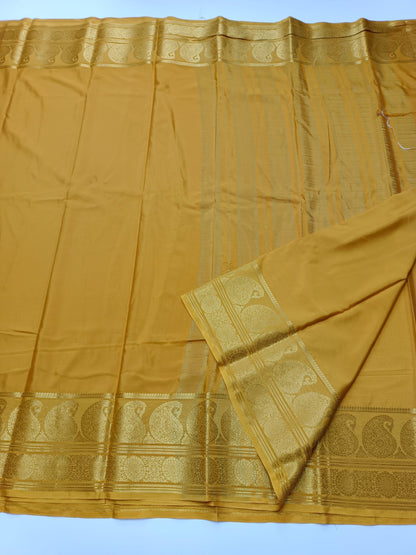 SEMI CREPE SILK SAREE - B S CHANNABASAPPA & SONS