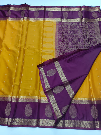SEMI CREPE SILK SAREE - B S CHANNABASAPPA & SONS
