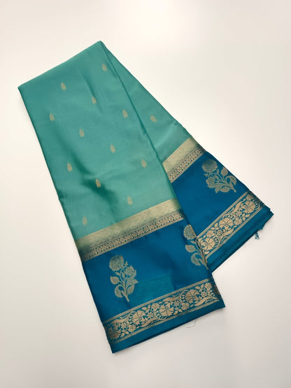 SEMI CREPE SILK SAREE - B S CHANNABASAPPA & SONS