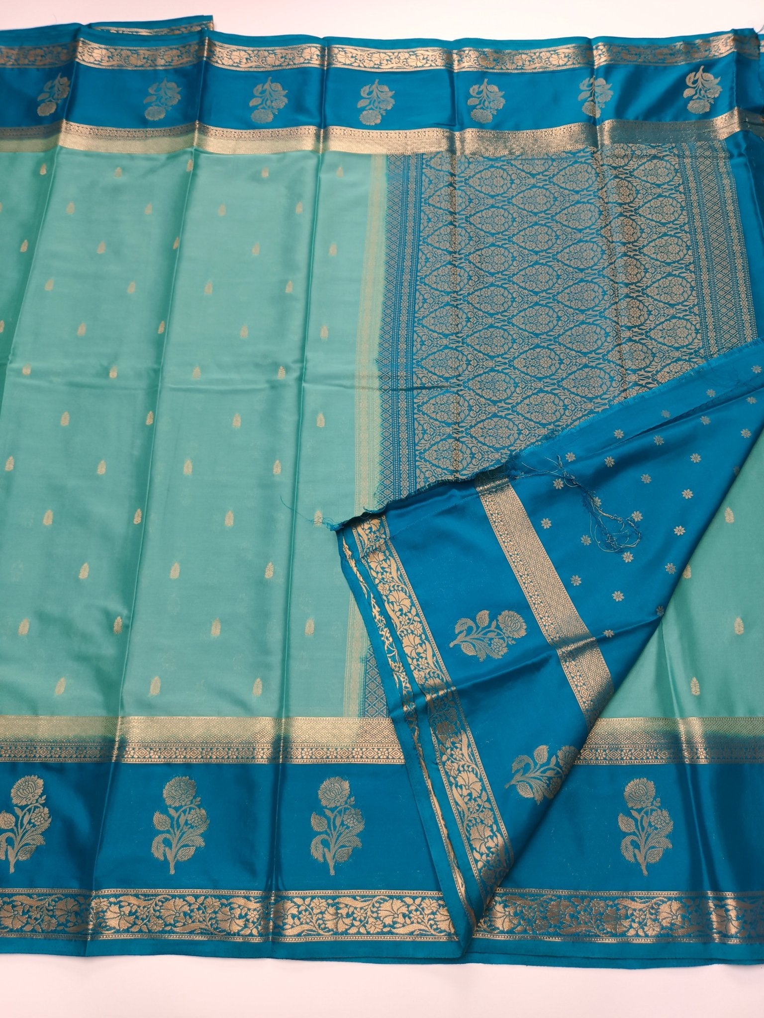 SEMI CREPE SILK SAREE - B S CHANNABASAPPA & SONS