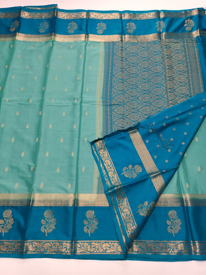 SEMI CREPE SILK SAREE - B S CHANNABASAPPA & SONS