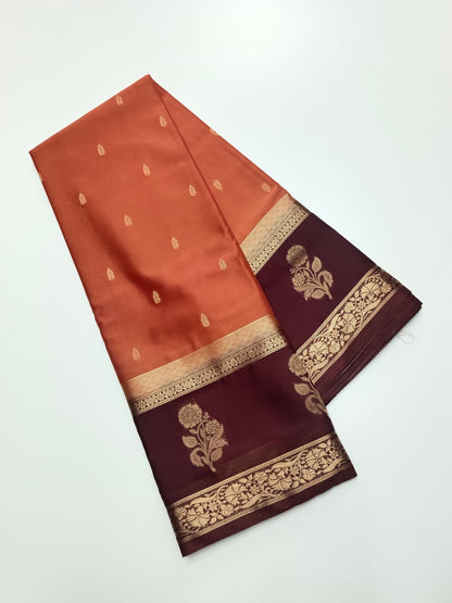 SEMI CREPE SILK SAREE - B S CHANNABASAPPA & SONS