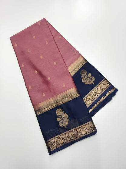 SEMI CREPE SILK SAREE - B S CHANNABASAPPA & SONS