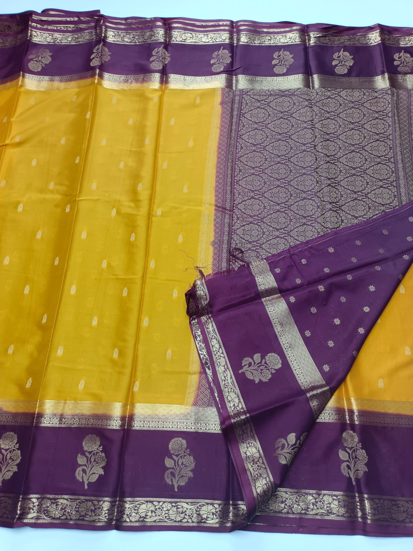 SEMI CREPE SILK SAREE - B S CHANNABASAPPA & SONS