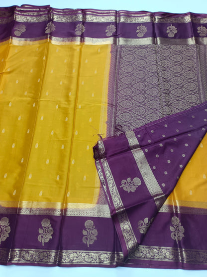 SEMI CREPE SILK SAREE - B S CHANNABASAPPA & SONS