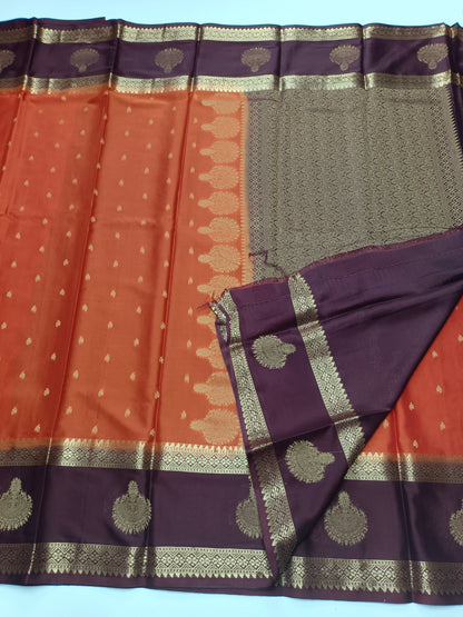 SEMI CREPE SILK SAREE - B S CHANNABASAPPA & SONS