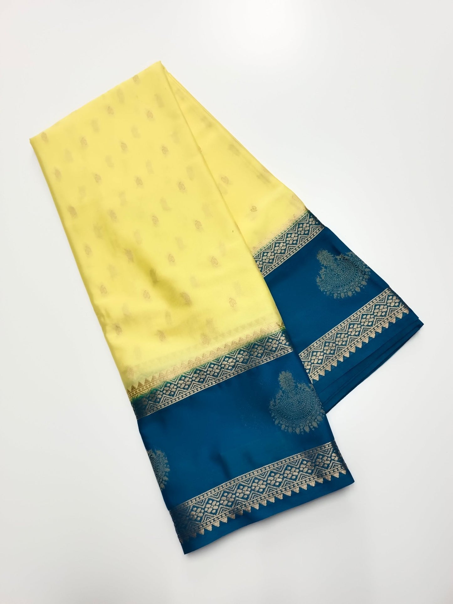 SEMI CREPE SILK SAREE - B S CHANNABASAPPA & SONS