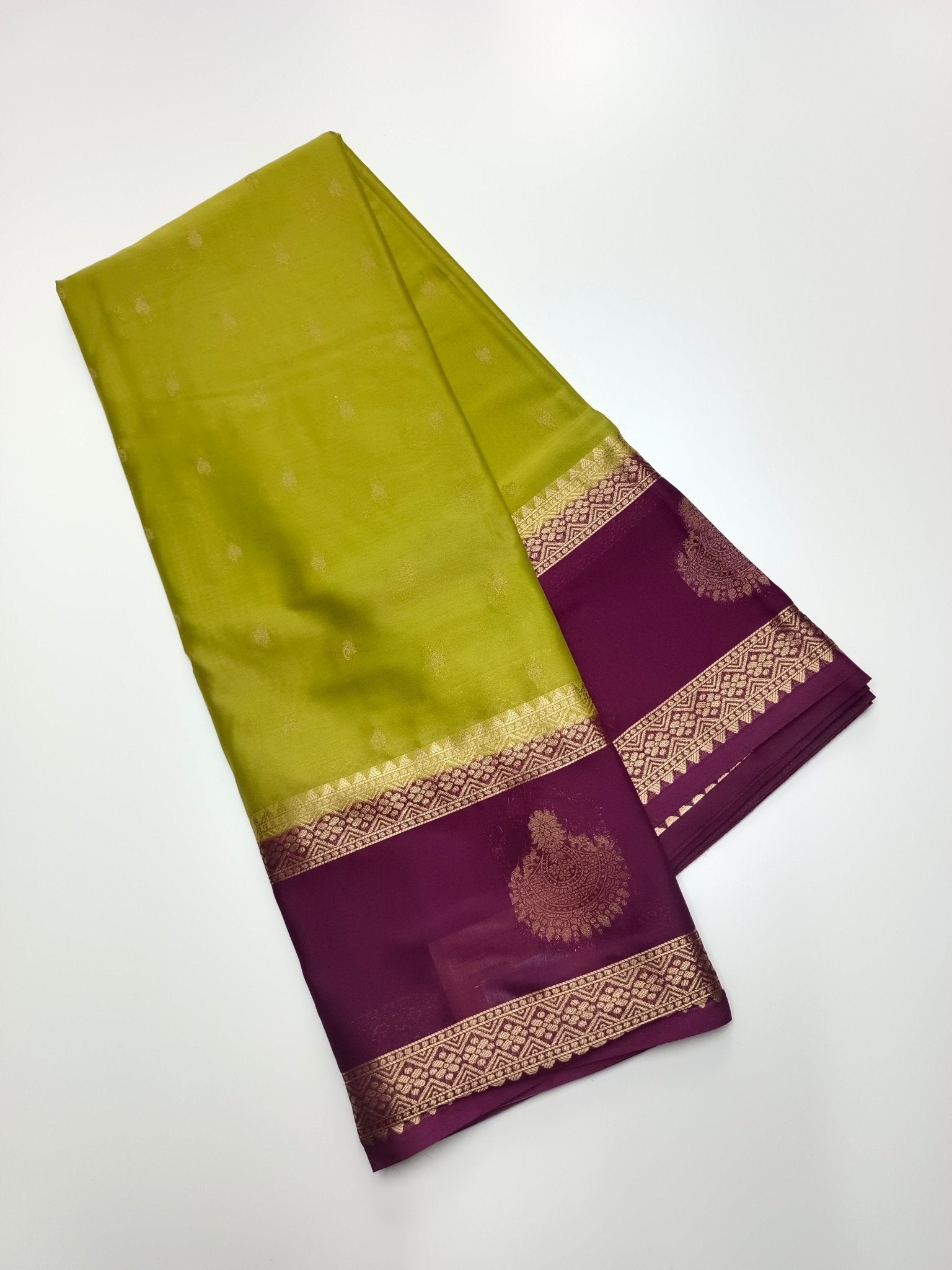 SEMI CREPE SILK SAREE - B S CHANNABASAPPA & SONS