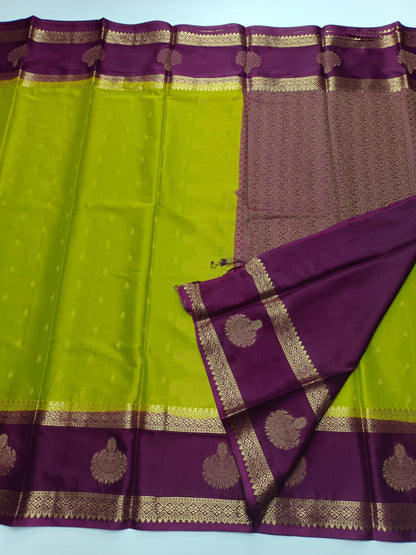 SEMI CREPE SILK SAREE - B S CHANNABASAPPA & SONS
