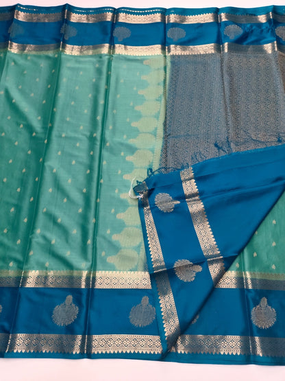 SEMI CREPE SILK SAREE - B S CHANNABASAPPA & SONS
