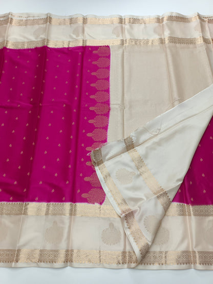 SEMI CREPE SILK SAREE - B S CHANNABASAPPA & SONS