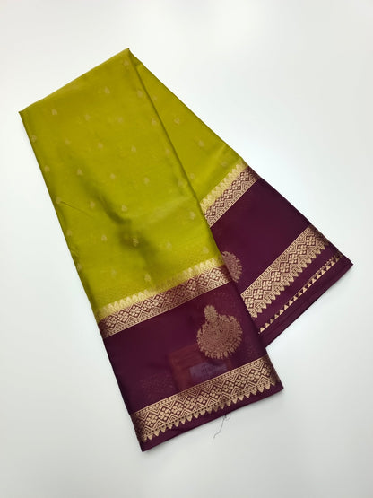 SEMI CREPE SILK SAREE - B S CHANNABASAPPA & SONS
