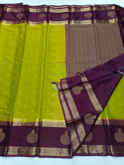 SEMI CREPE SILK SAREE - B S CHANNABASAPPA & SONS