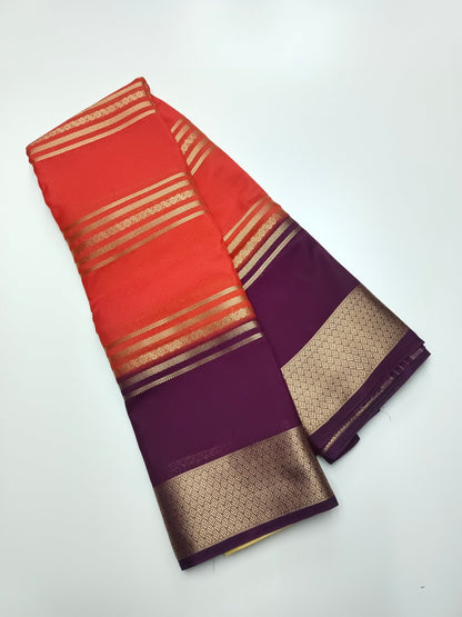SEMI CREPE SILK SAREE - B S CHANNABASAPPA & SONS