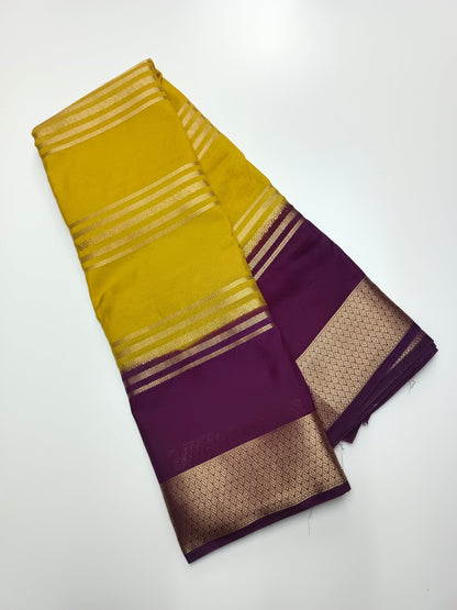 SEMI CREPE SILK SAREE - B S CHANNABASAPPA & SONS