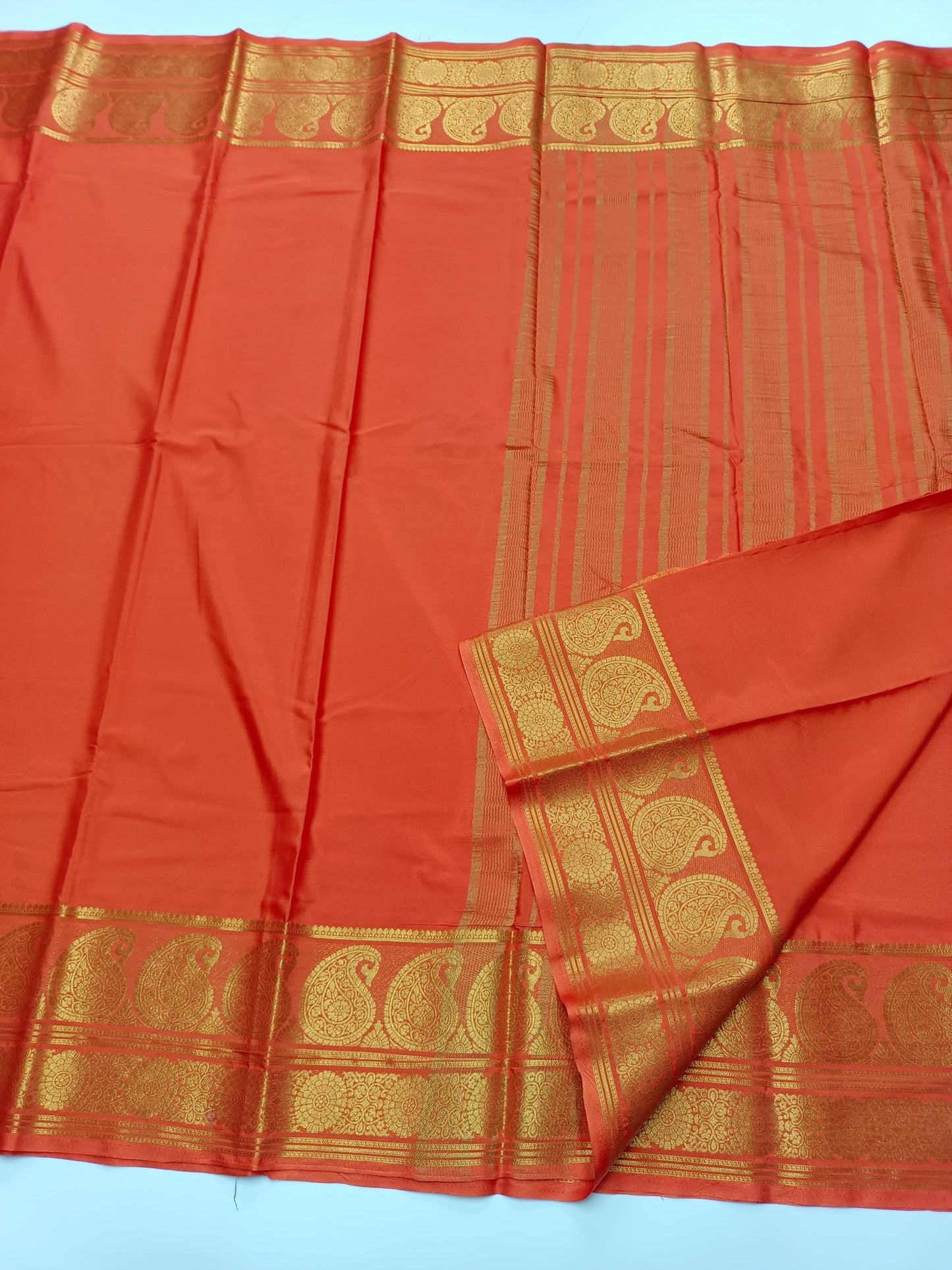 SEMI CREPE SILK SAREE - B S CHANNABASAPPA & SONS