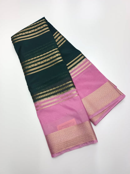 SEMI CREPE SILK SAREE - B S CHANNABASAPPA & SONS