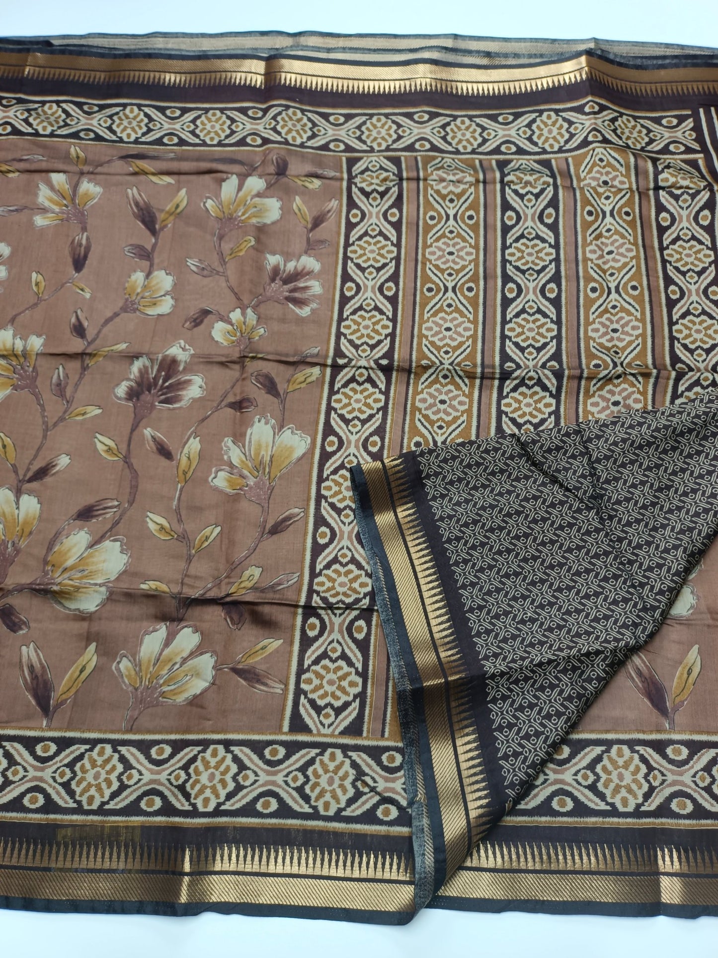 FANCY ASSAM COTTON SAREE - B S CHANNABASAPPA & SONS