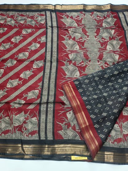 FANCY ASSAM COTTON SAREE - B S CHANNABASAPPA & SONS