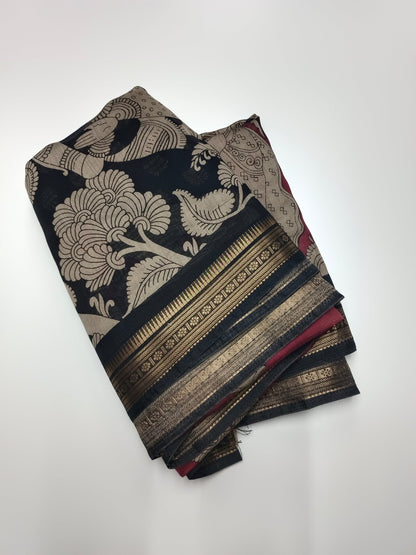 FANCY ASSAM COTTON SAREE - B S CHANNABASAPPA & SONS