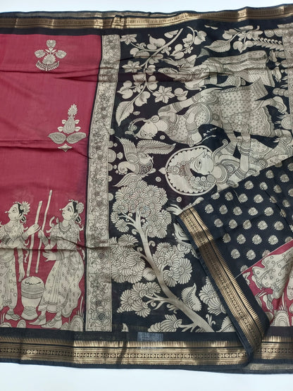 FANCY ASSAM COTTON SAREE - B S CHANNABASAPPA & SONS