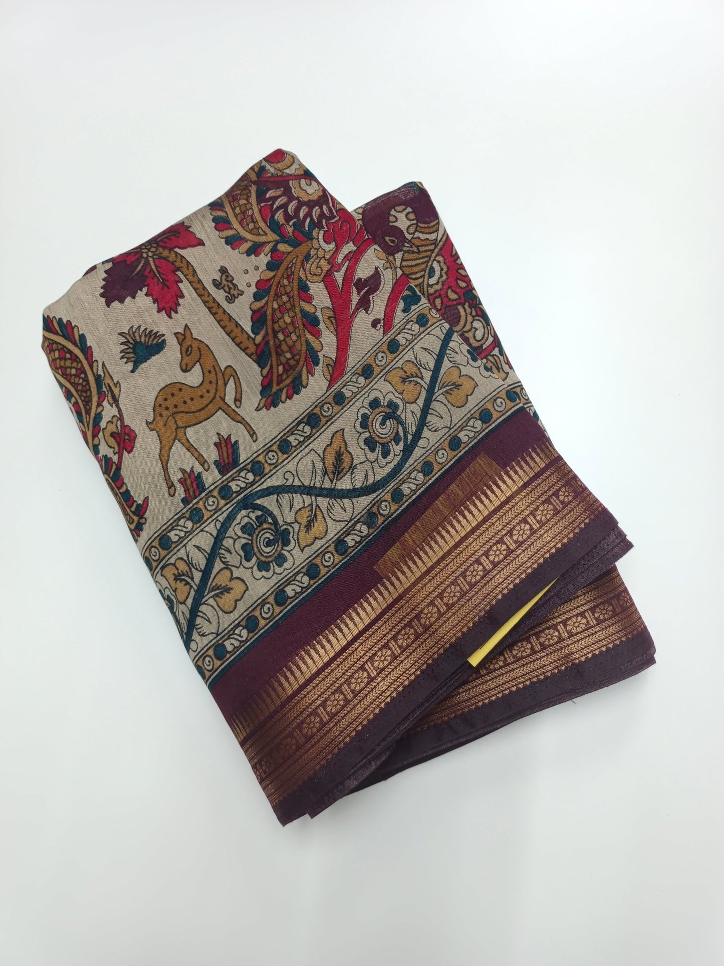 FANCY ASSAM COTTON SAREE - B S CHANNABASAPPA & SONS