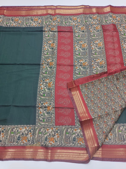 FANCY ASSAM COTTON SAREE - B S CHANNABASAPPA & SONS