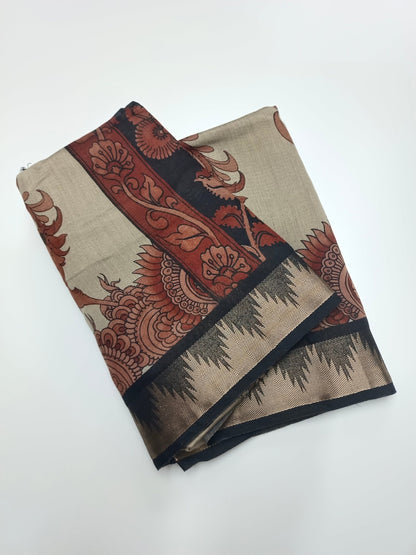 FANCY ASSAM COTTON SAREE - B S CHANNABASAPPA & SONS