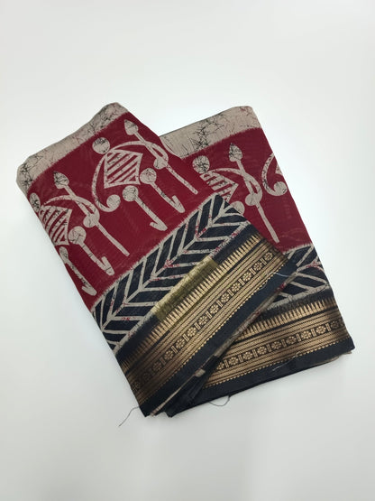 FANCY ASSAM COTTON SAREE - B S CHANNABASAPPA & SONS