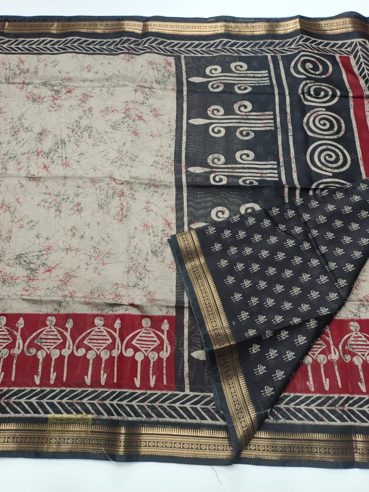 FANCY ASSAM COTTON SAREE - B S CHANNABASAPPA & SONS