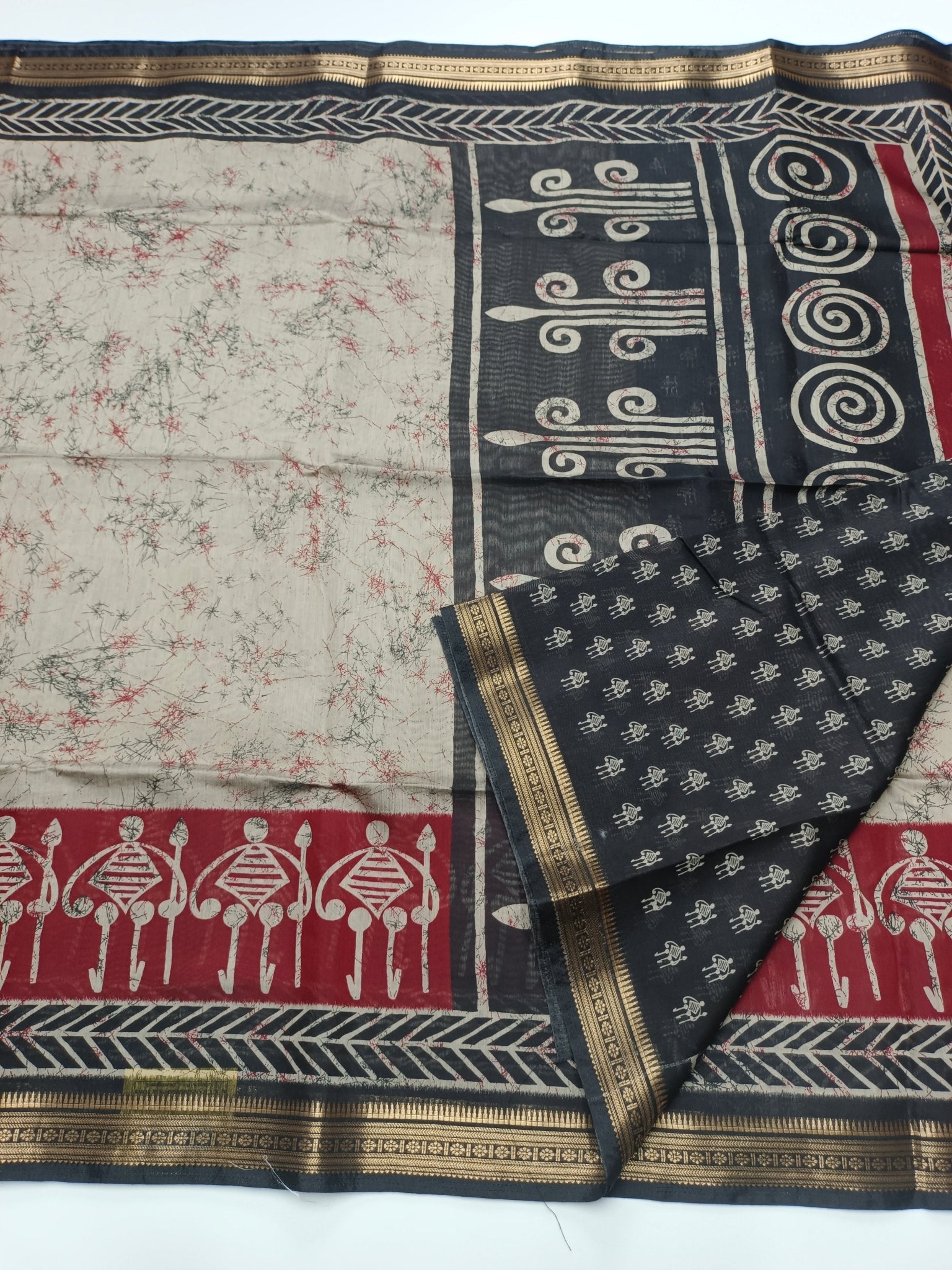 FANCY ASSAM COTTON SAREE - B S CHANNABASAPPA & SONS