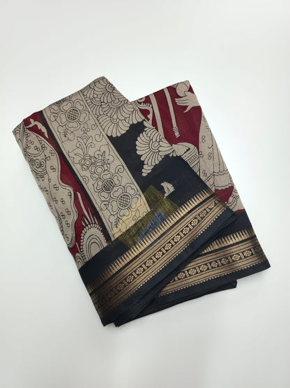 FANCY ASSAM COTTON SAREE - B S CHANNABASAPPA & SONS