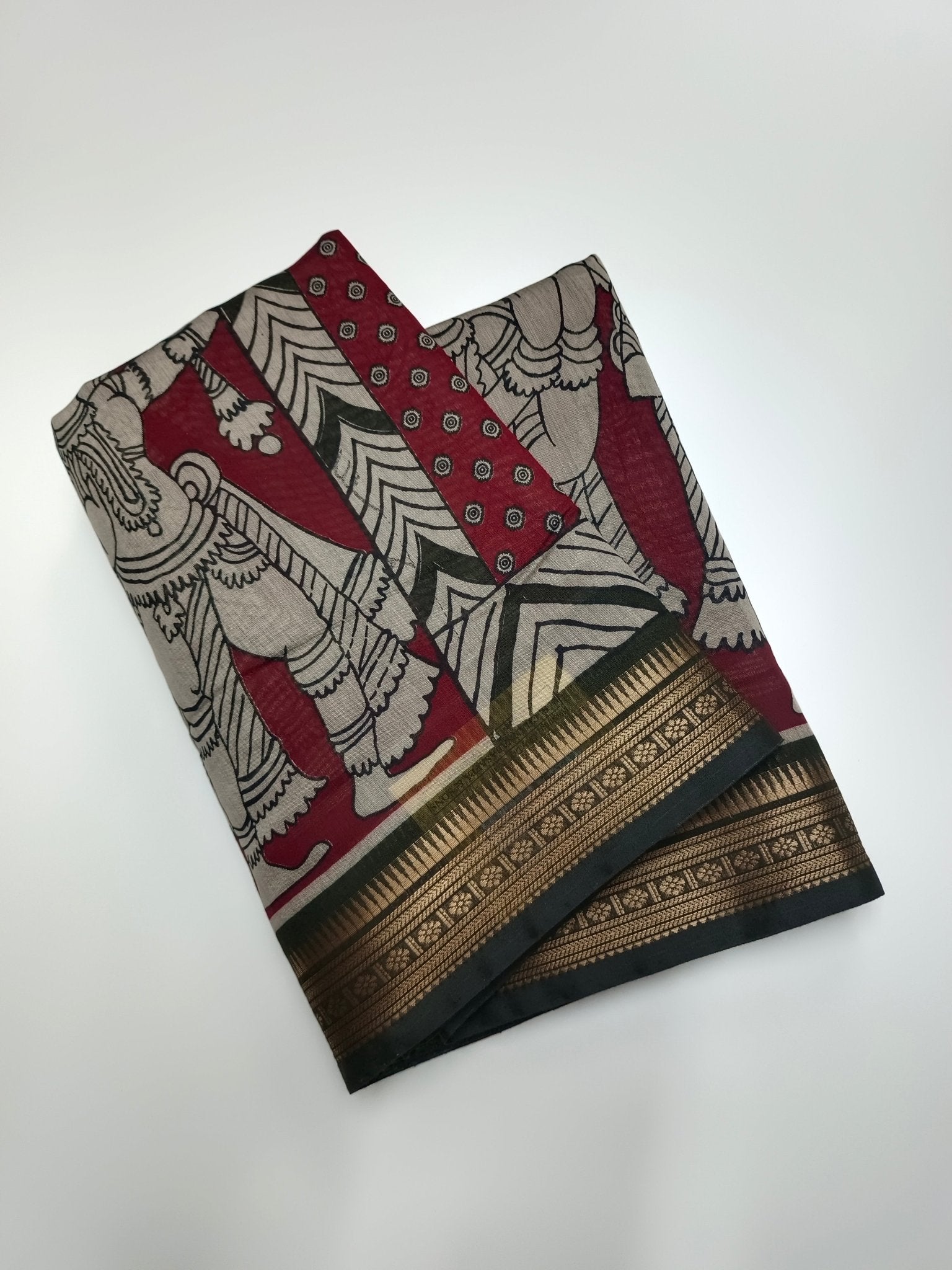 FANCY ASSAM COTTON SAREE - B S CHANNABASAPPA & SONS