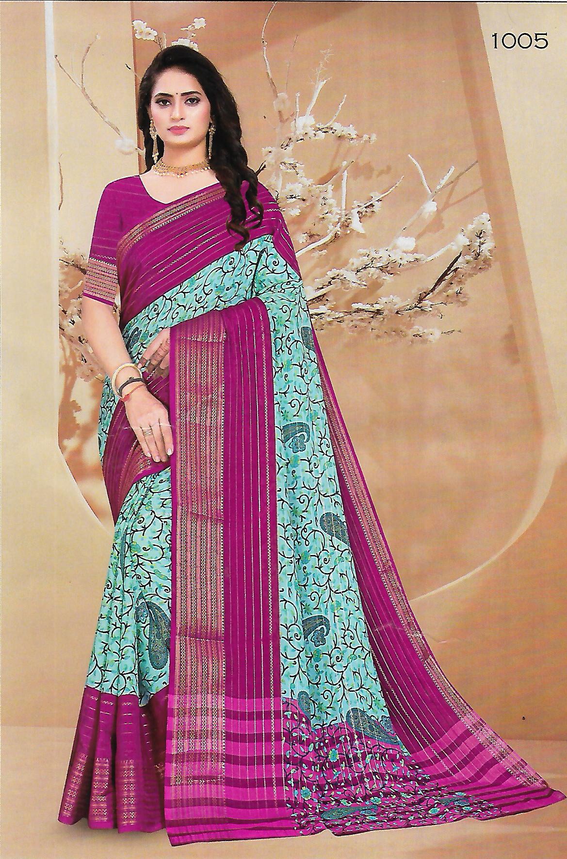FANCY SYNTHETIC SAREE - B S CHANNABASAPPA & SONS