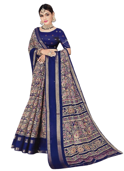 FANCY SYNTHETIC SAREE - B S CHANNABASAPPA & SONS
