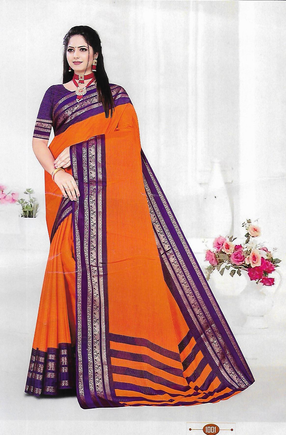 FANCY SYNTHETIC SAREE - B S CHANNABASAPPA & SONS