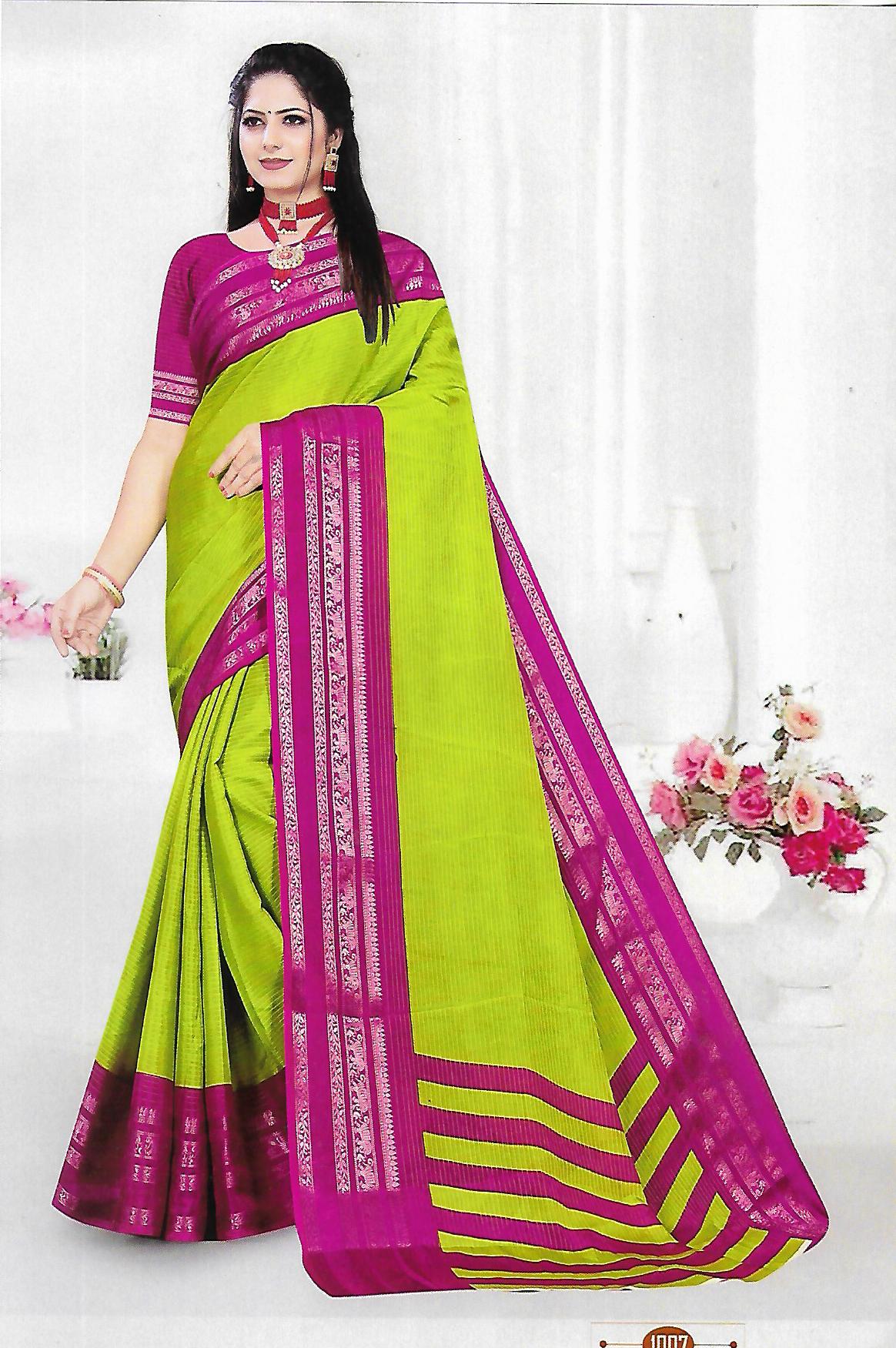 FANCY SYNTHETIC SAREE - B S CHANNABASAPPA & SONS