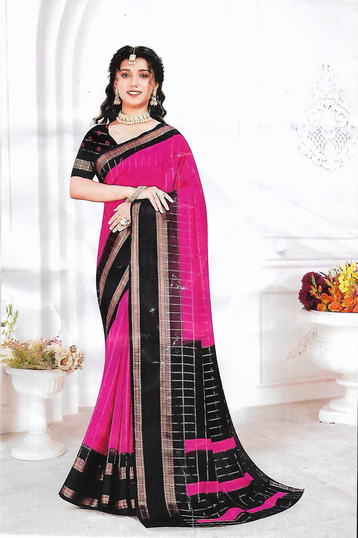 FANCY SYNTHETIC SAREE - B S CHANNABASAPPA & SONS