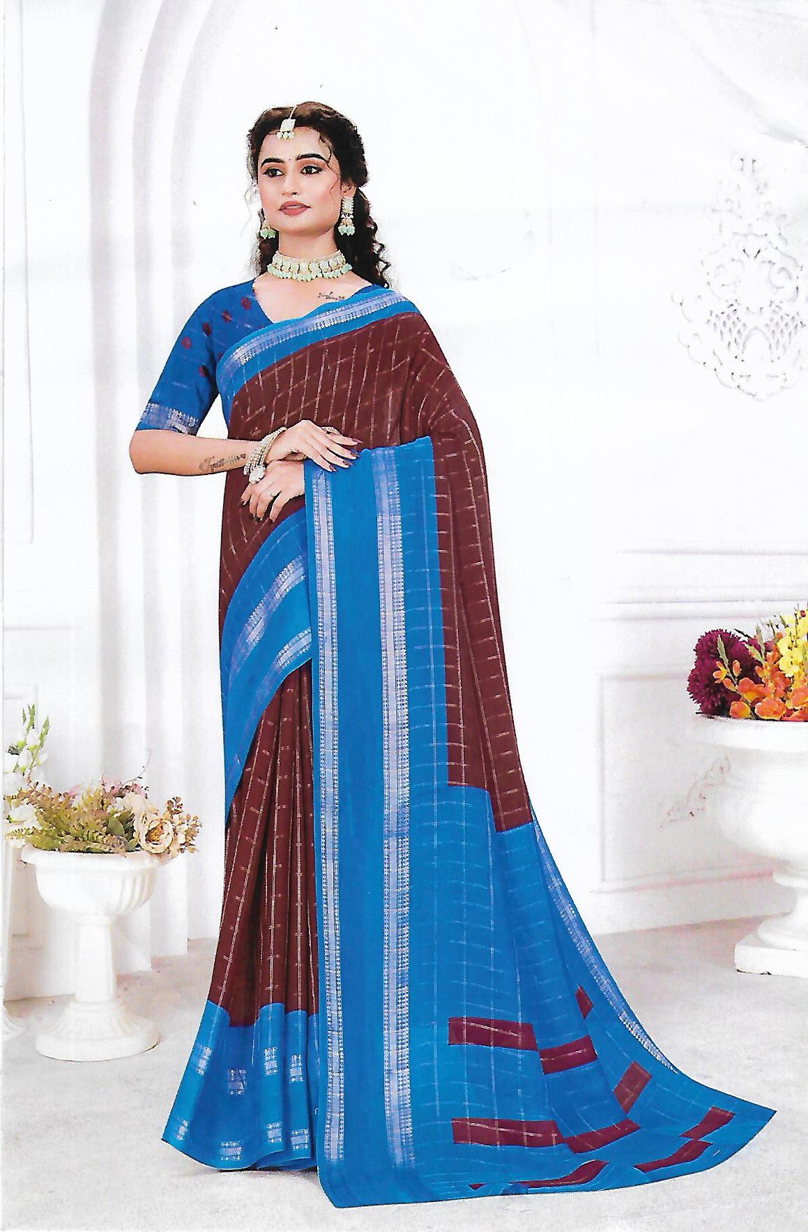 FANCY SYNTHETIC SAREE - B S CHANNABASAPPA & SONS