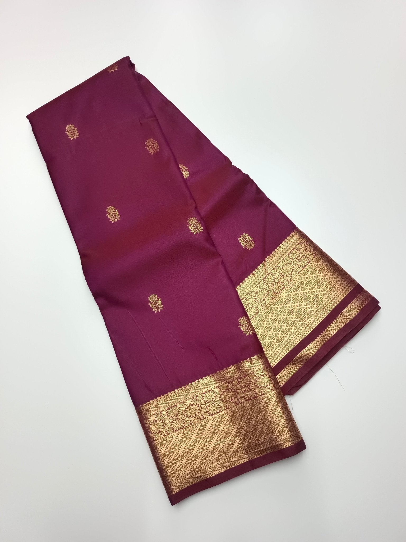 KANCHIPURAM SEMI SILK SAREE - B S CHANNABASAPPA & SONS