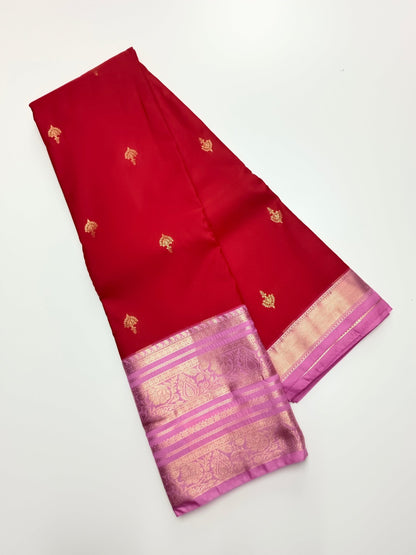 KANCHIPURAM SEMI SILK SAREE - B S CHANNABASAPPA & SONS