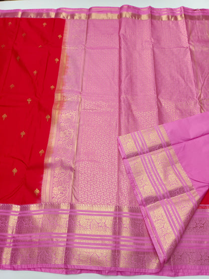 KANCHIPURAM SEMI SILK SAREE - B S CHANNABASAPPA & SONS