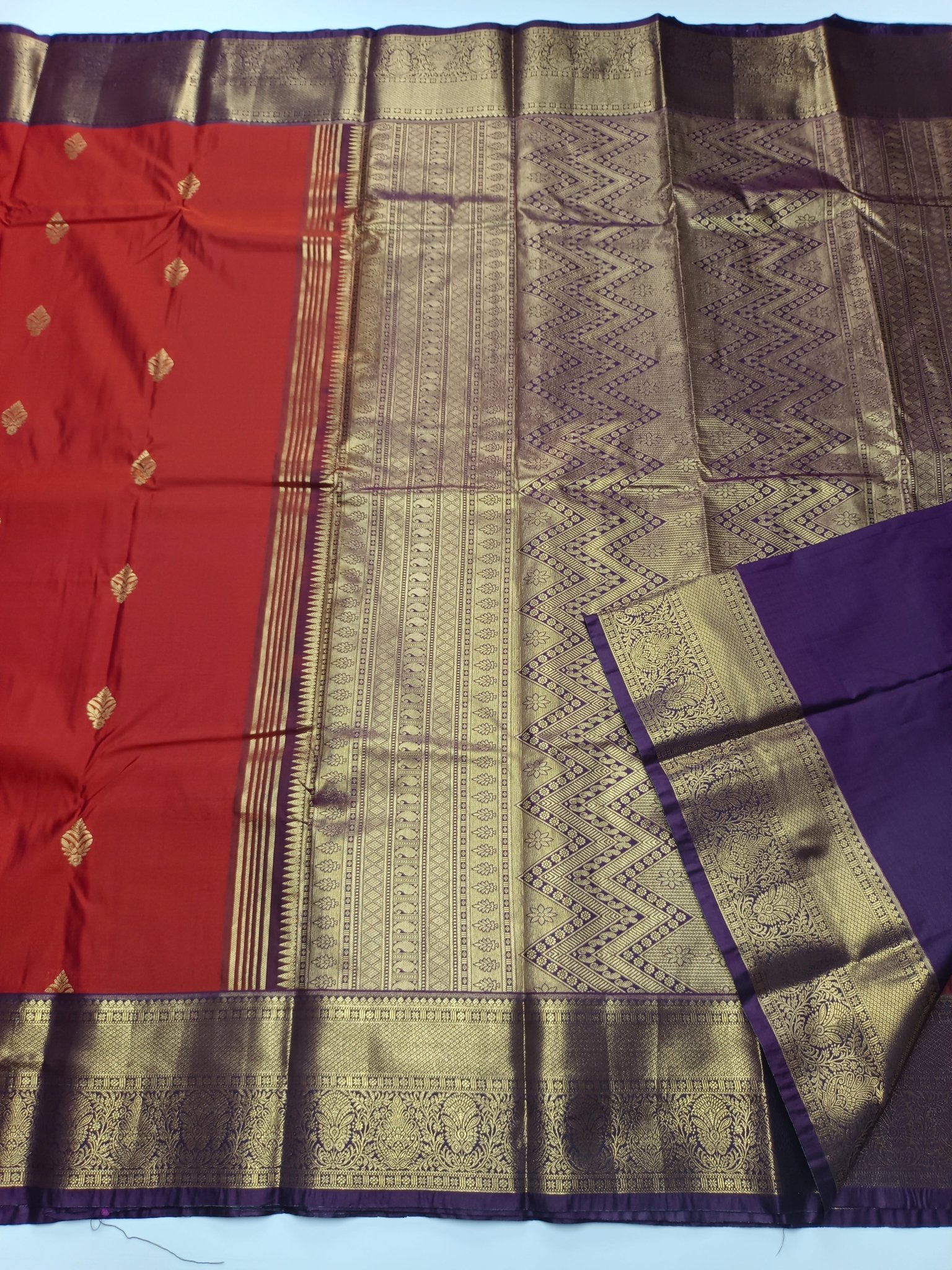 KANCHIPURAM SEMI SILK SAREE - B S CHANNABASAPPA & SONS
