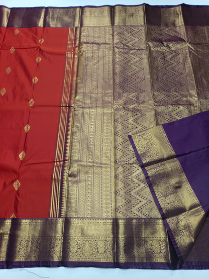 KANCHIPURAM SEMI SILK SAREE - B S CHANNABASAPPA & SONS