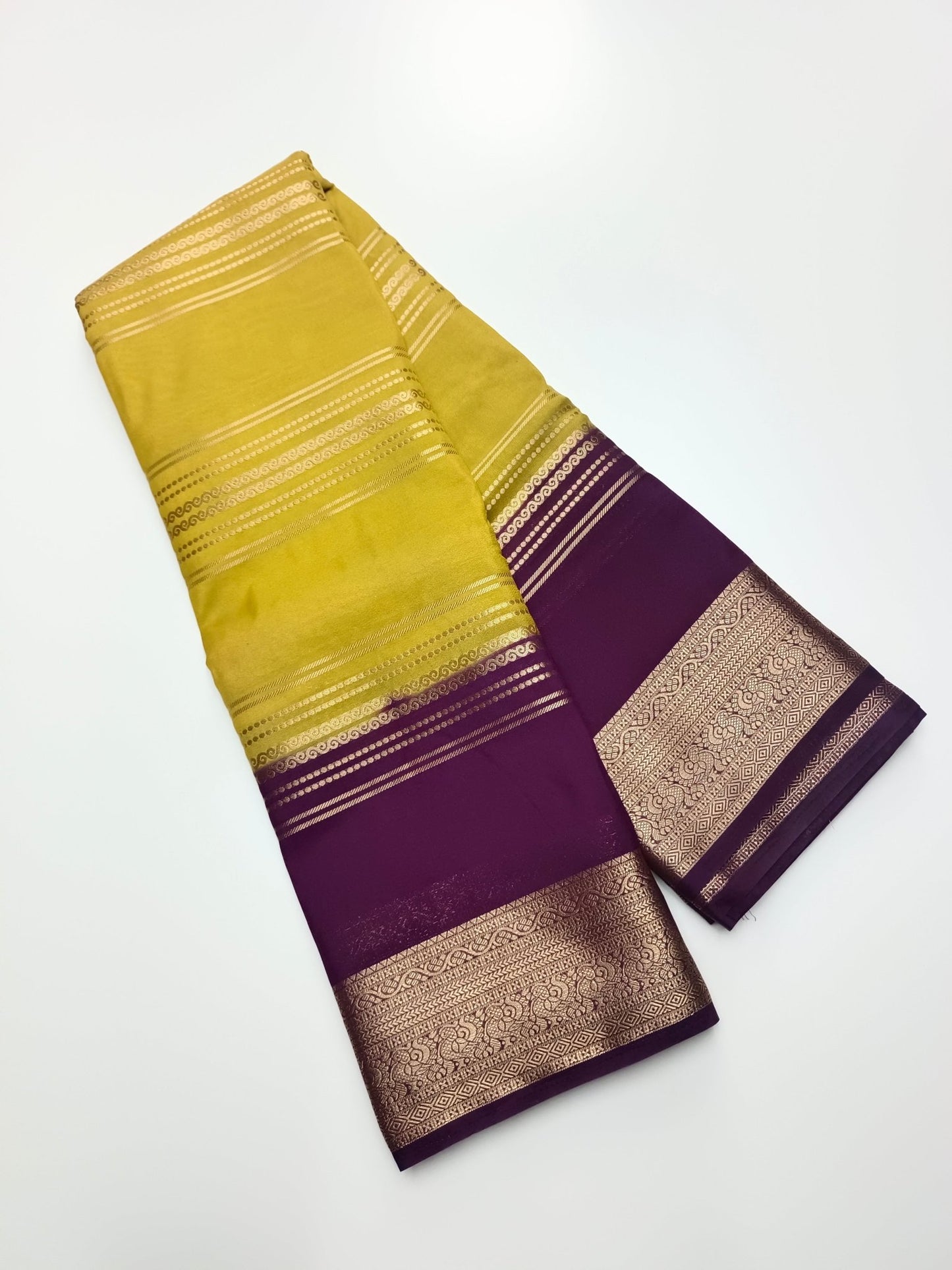 SEMI CREPE SILK SAREE - B S CHANNABASAPPA & SONS