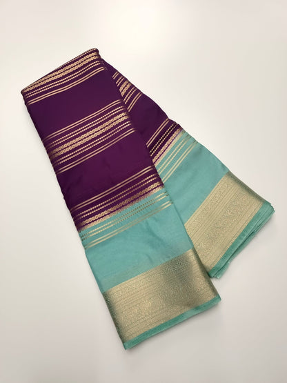 SEMI CREPE SILK SAREE - B S CHANNABASAPPA & SONS