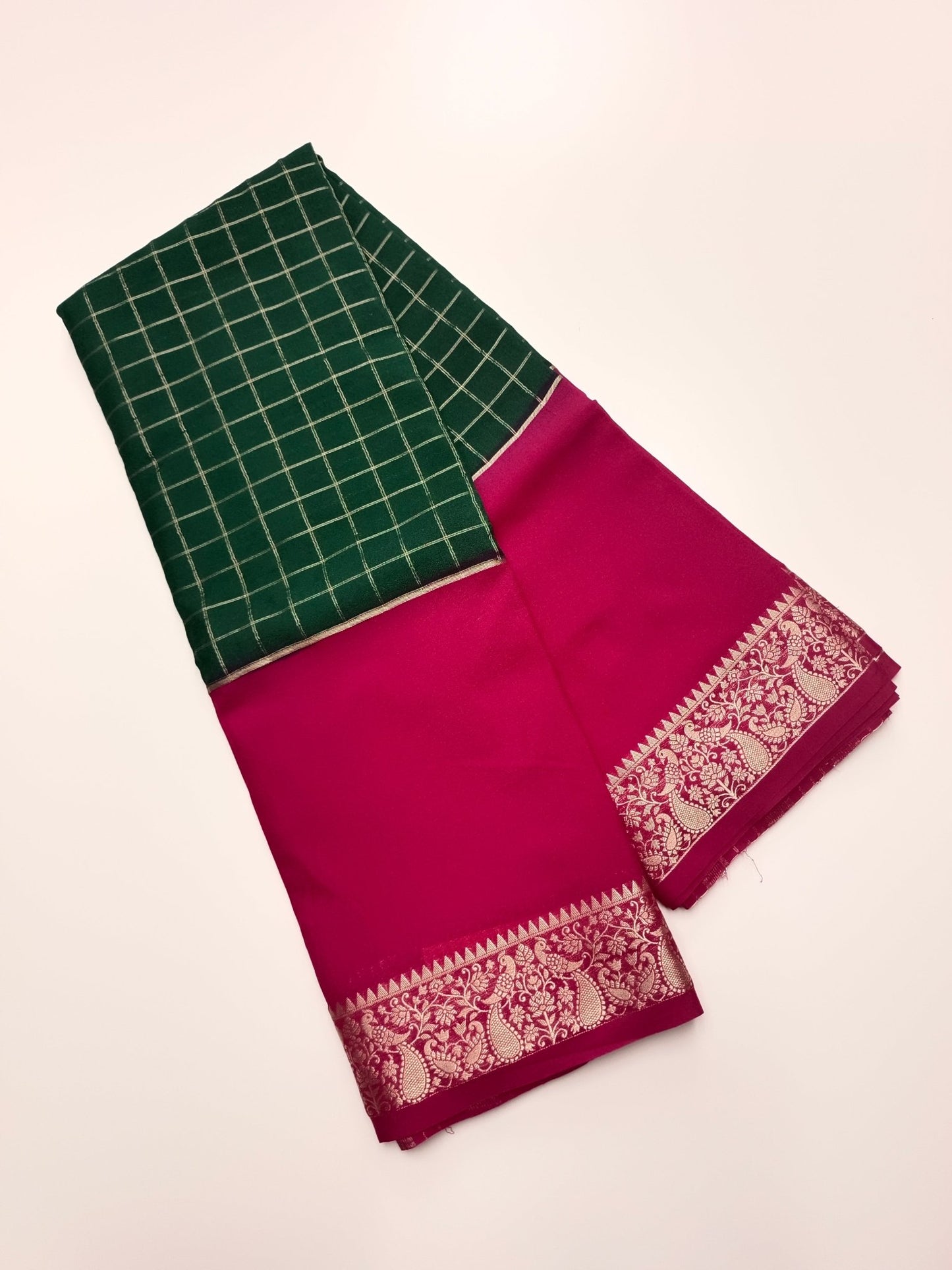SEMI CREPE SILK SAREE - B S CHANNABASAPPA & SONS