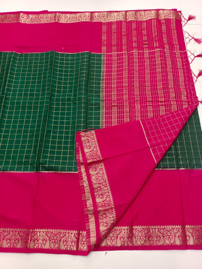 SEMI CREPE SILK SAREE - B S CHANNABASAPPA & SONS